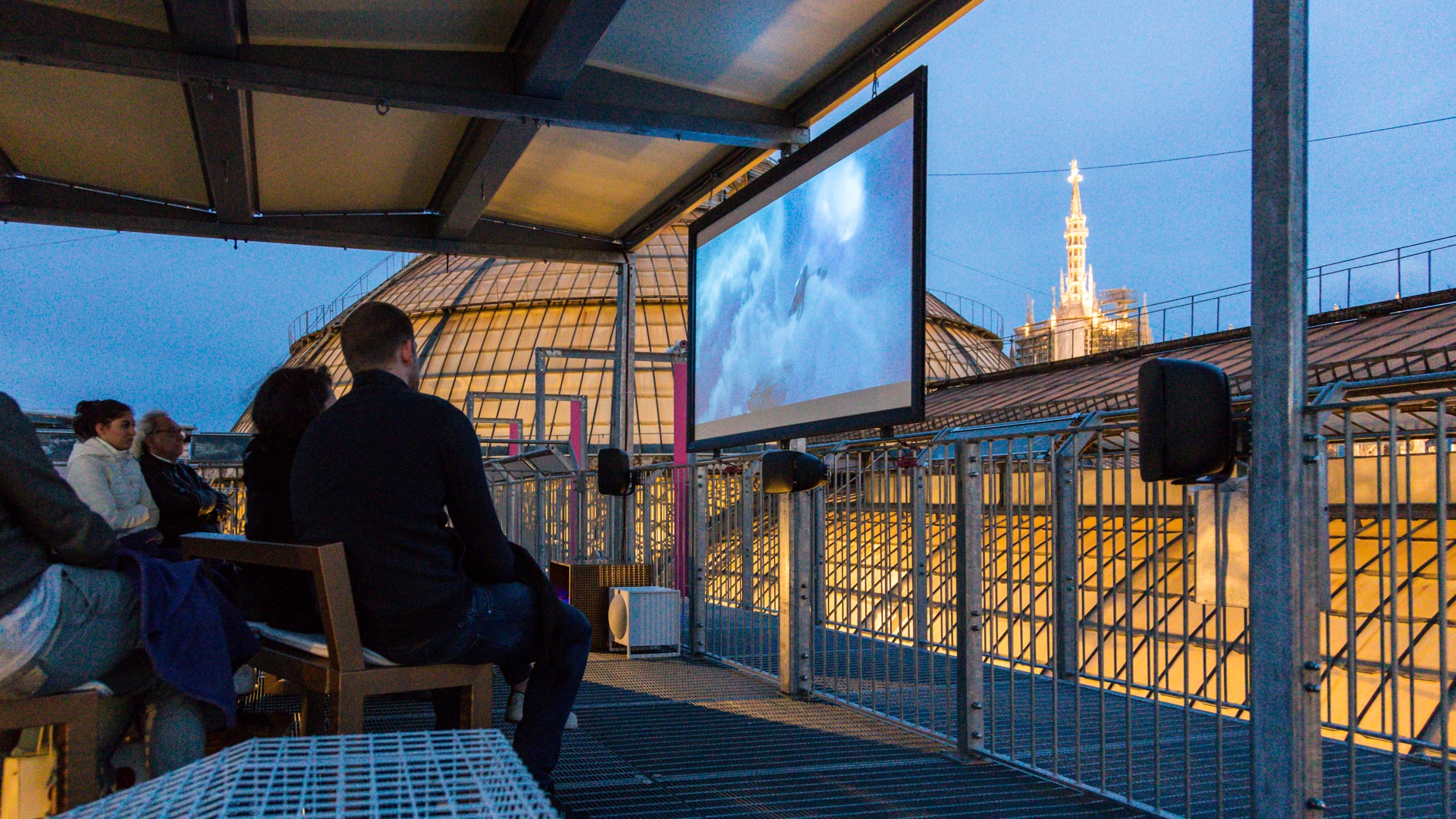 Milano e Cinema: Torna Cinema Bianchini sui tetti di Galleria Vittorio Emanuele