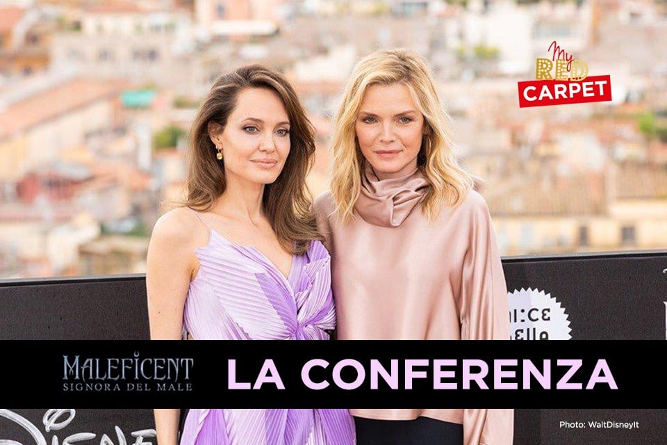 Maleficent - Signora del male: Angelina Jolie e Michelle Pfeiffer hanno presentato il film a Roma