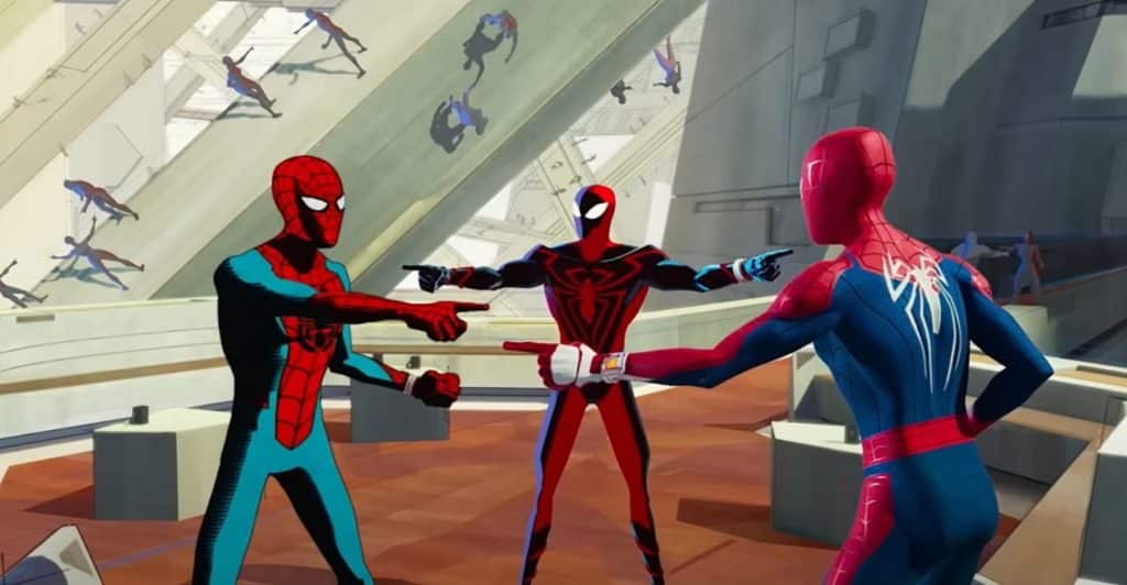 Una scena di Spider-Man: Across the Spider-Verse