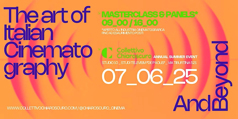 Collettivo Chiaroscuro presenta la seconda edizione di The Art of Italian Cinematography and Beyond